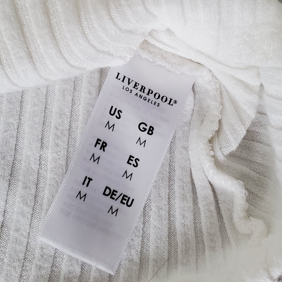 Liverpool knit cream long sleeve shirt. Medium - Picture 4 of 6